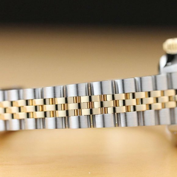 Rolex Datejust Two Tone 18k Factory Ladies Diamond Watch - Picture 4 of 8